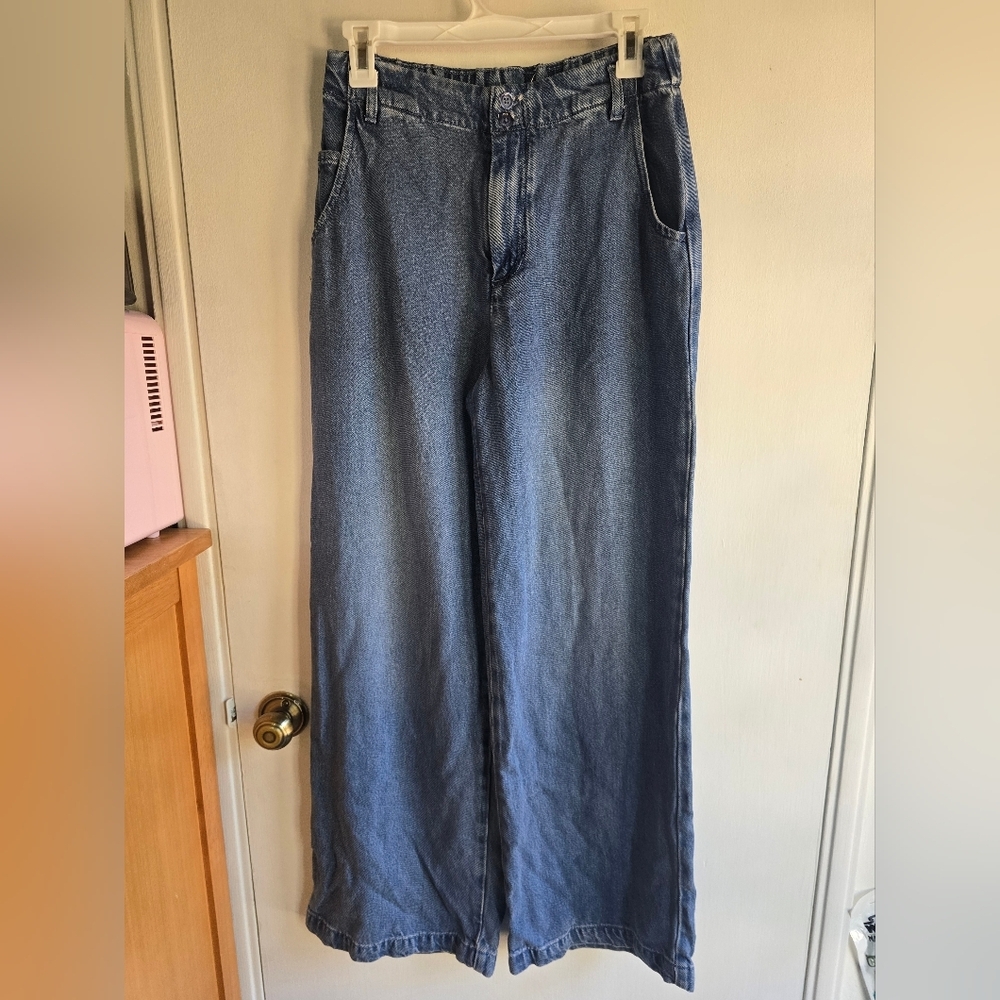 Young Fabulous & Broke Wide-Leg Denim Jeans Medium